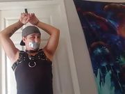 Slave boy self bondage 