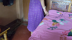 Aahan fucking kajal pussy in the bed. Ass view is very nice.