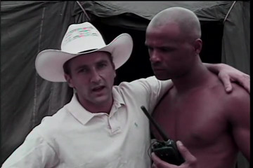 Hot white cowboy gets his stiff tool blown by eager black hunk