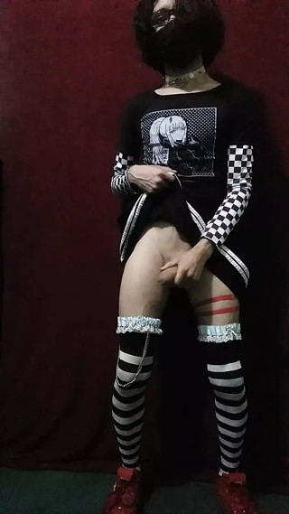 I cum after not masturbating dressed as a FemBoy.