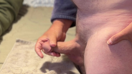 Jackin off eating precum no cum