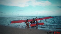 Caylian Curtis Fucks a Pilot on a Secluded Island Beach