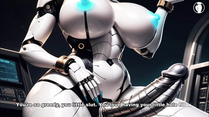 Cocky trans robot eating your yummy ass - HentaJoi Guided Handjob