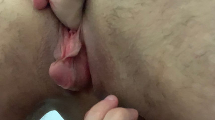 Trans Man In Doggystyle Masturbating And Fucking His Pussy