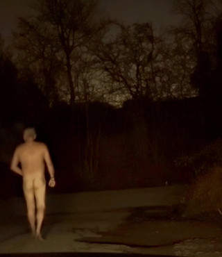 Naked walk in street