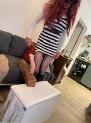 Cute German crossdresser mouse MoniqueLove plays with her