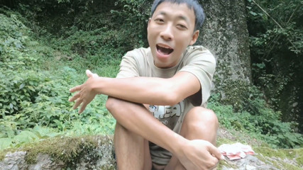 Asian Superboy Challenges Himself to Masturbate and Ejaculate and Eat Semen at a Mountain Viewpoint