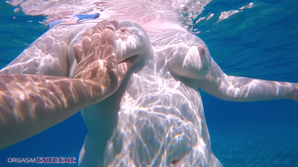 Underwater Pussy Fingered POV by Stranger! Redhead PAWG Mermaid with Big Natural Tits Touched in Ocean - Outdoor Sex