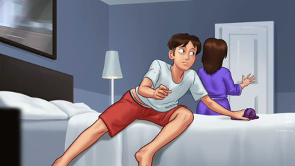 Cheating stepmom takes her stepdaughter's boyfriend away – summertime saga