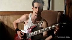 Stud Chainsmoker Axel Busts His Load After Puffing His Cigs
