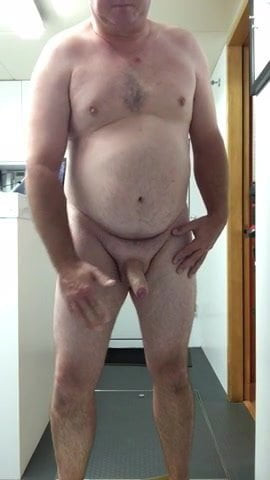 Chubby Daddy Jerking Off