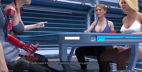Stranded in Space - Public Handjob
