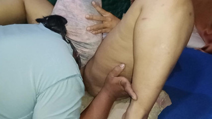 Indonesian licking neighbor's wife's pussy