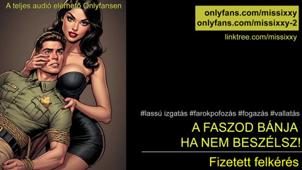 Your dick doesn't mind if you don't talk- femdom hungarian audio