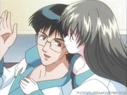 Busty japanese anime teen takes hard dick