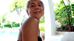 Nicky Wayne a horny blonde woman gets her first anal