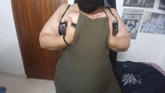 Big booty & big tits bhabhi chubby girl needs to play but there is no one to play with