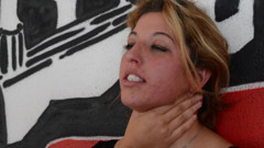 Faceslapping mega slaps - I fight for my place - Domina Mikaela Wolf & slave Natasha Grof