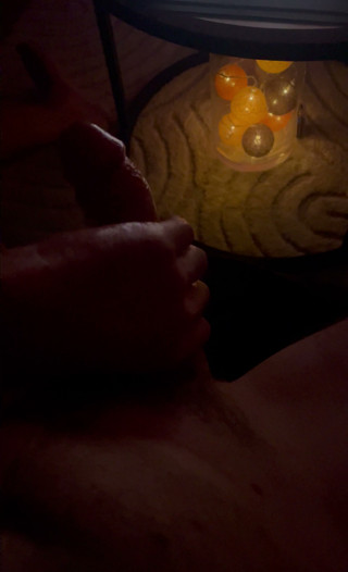 Massage of my hard with coconut oil