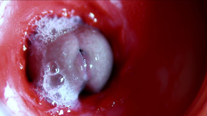Very close huge streams of sperm in a sweet hole ASMR wet squelches