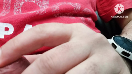 Precum leaking in the car!