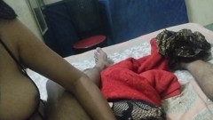 Desi bhabhi foreplay her step brother fucking sucking her hairy mature pussy