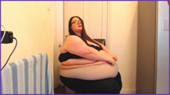 SSBBW slow motion belly jiggles and shakes