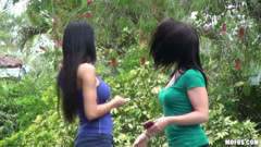 Pervs on Patrol - Big Tit Audrinna Levine Walks up to Abagelle Changing and Scores a Spontaneous 3some