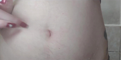 I Caress, Squeeze and Inflate My Hairy Belly