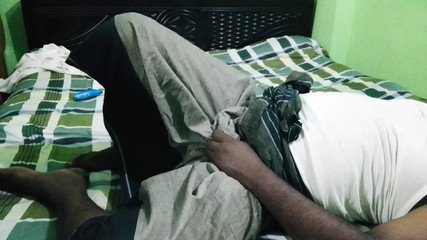 The beautiful sister-in-law next door called her brother-in-law to clean up the mess her husband was in because he was not home.