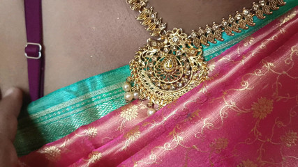 Saree wear house wife