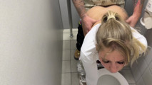 Pressured by a classmate... Teen slut fucked in the school bathroom!!!