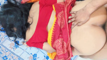Newly Married Desi Indian Wife Hardcore Sex in Saree and Creampied