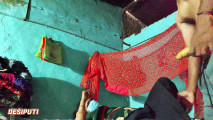 The real wife and husband desi sex video , doggy style sex indian women in home