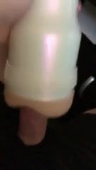 Stroking Hard Cock WIth Fleshlight