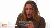 Busty MILF Danielle Renae Catches Stepson Stroking Massive Cock &amp; Gives Him Sloppy Deepthroat