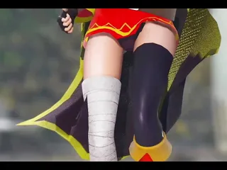 Megumin - Sexy Dance + Gradual Undressing (3D HENTAI)