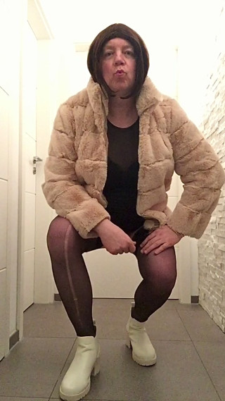 Me,Nicki-Crossdress as a prostitute, ready for the streets