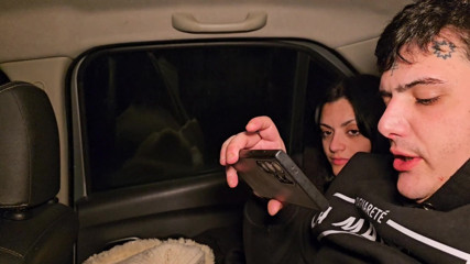 We went shopping with a couple of friends in the car and the four of us ended up having sex in the car.