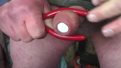 Foreskin + baby oil and a table tennis ball with pliers