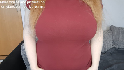 Curly_Dreams I knead and massage my breasts