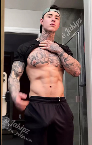Stroking My Massive Cock and Flexing For You