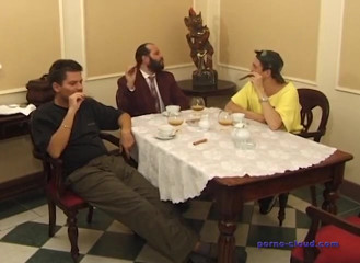 Pissing gang bang