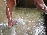 Beautiful stepsister bath hot video