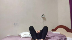 Masturbation in wetsuit, solo