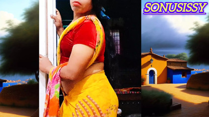 Hot Sonu crossy in yellow saree