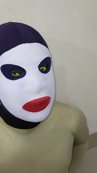 Zentai femdom pain by mistress CBT