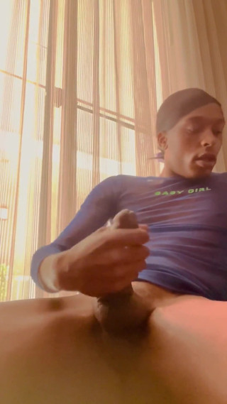 Watch Me Stroke My Cock in My Hotel Window (caught)