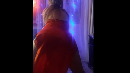 Pretty woman dances and caresses herself