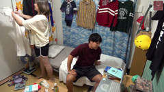 Female Friend Drops by in a Storm - Soaked and Alone Together in a Tiny Apartment - Part1